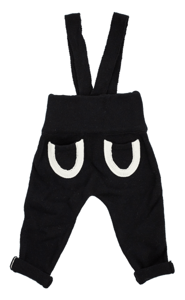 KIPP BLACK PIPED OVERALL