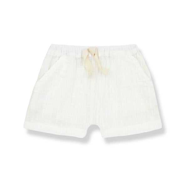 1+ IN THE FAMILY CARME OFF WHITE SHORTS