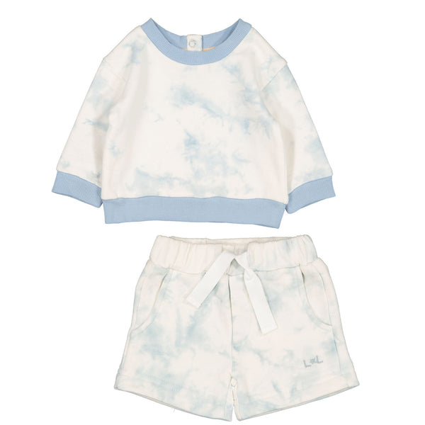 LOUIS LOUISE SKY BLUE JIM SHORT SWEAT SET