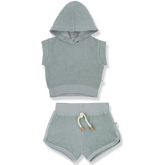 1 + IN THE FAMILY NORAH NANTUCKET TOP W/ HOOD TERRY SET