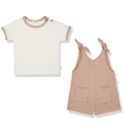 1 + IN THE FAMILY MOU ROSE ROMPER SET
