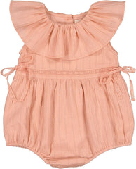 LOUIS LOUISE PINK STRIPE LUREX ENCHANTEE ROMPER
