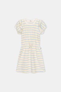 MY LITTLE COZMO BLUE/YELLOW MARSHA DRESS