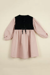 Popelin Pink Waistcoat Dress