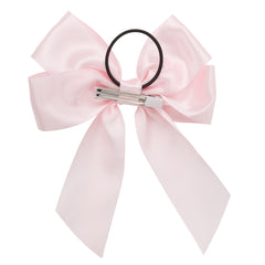 Project 6 Oversized Bow Pony/Clip - Powder Pink