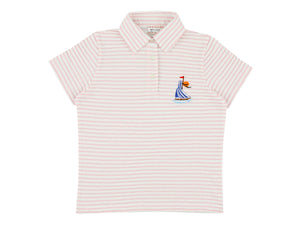 MORLEY PINK/WHITE BOYS POLOS