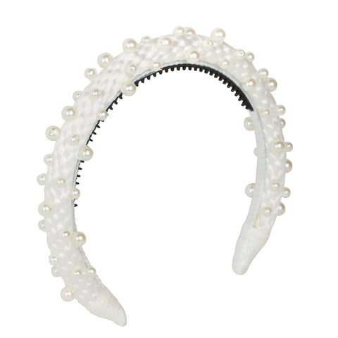 Project 6 Pearl Queen Headband - Dove White