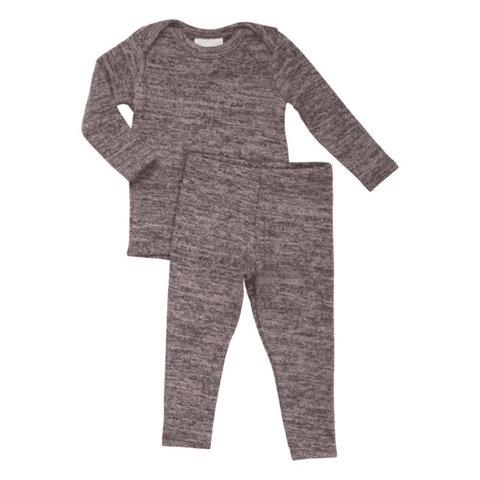 Petals and Peas Rose Brushed Sweater Lap Tee &amp; Legging Set