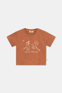 MY LITTLE COZMO RIVER TERRACOTTA TSHIRT