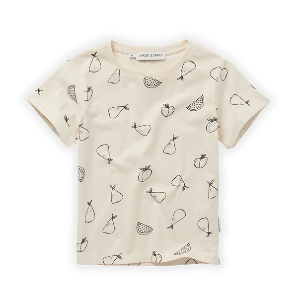 SPROET AND SPROUT PEAR TUTTI FRUTTI PRINT TSHIRT