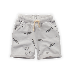 SPROET AND SPROUT LIGHT GREY MUSIC SHORTS