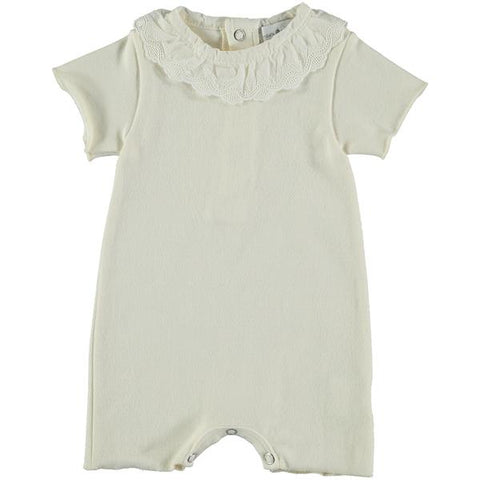 VIOLETA E FEDERICO SHORT ONESIE WHITE