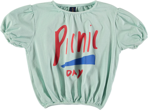 BONMOT PICNIC DAY CROP T-SHIRT