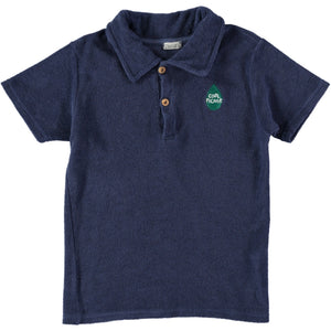 PICNIK NAVY TERRY POLO SHIRT
