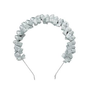 Project 6 Satin Tied Headband - Light Silver