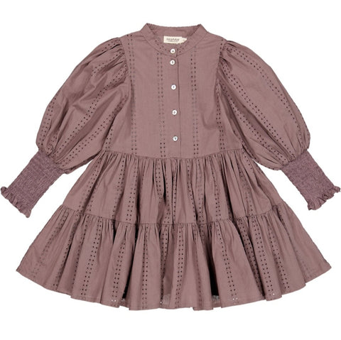 petite amalie cord embroidered smock dress Petite Amalie Cord Embroidered Smock Dress Black Embro / 6Y