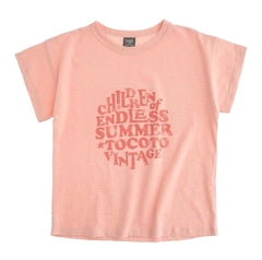 TOCOTO VINTAGE CORAL "NEVER ENDING SUMMER" TEE