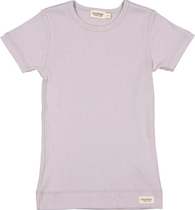 MARMAR SHORT SLEEVE PLUM DUST RIBBED TSHIRT