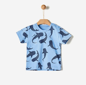 YELL-OH LIGHT BLUE WHALE TSHIRT