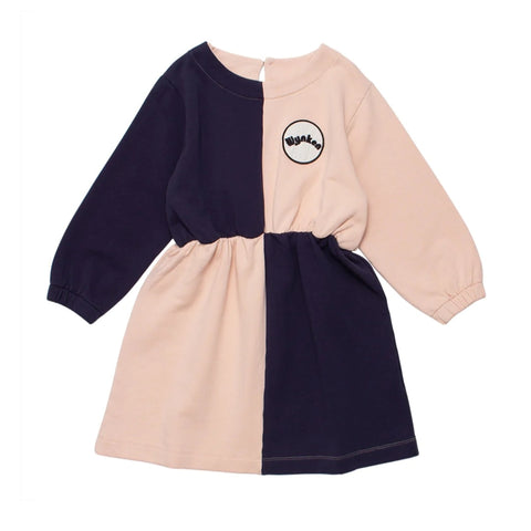 WYNKEN SOFT PINK AND NAVY DRESS