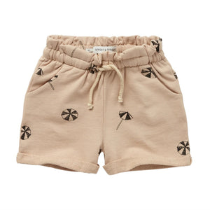 SPROET AND SPROUT BISCOTTI UMBRELLA PRINT PAPERBAG SHORTS