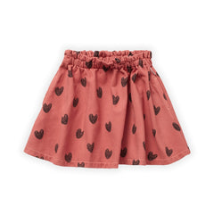 SPROET & SPROUT FADED ROSE HEART PRINT SKIRT