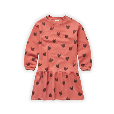 SPROET & SPROUT FADED ROSE HEART PRINT DRESS