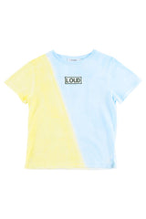 LOUD APPAREL BLUE/YELLOW OMBRE FAMILY T-SHIRT
