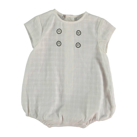 VIOLETA WHITE POLO ROMPER