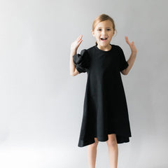 Vierra Rose One Side Puff Sleeve Dress