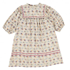 BEBE ORGANIC EDELWEISS 3/4 SLEEVE LAURA DRESS