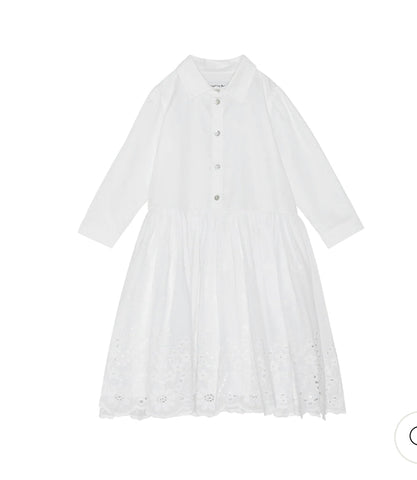 CHRISTINA ROHDES WHITE EYELET DRESS