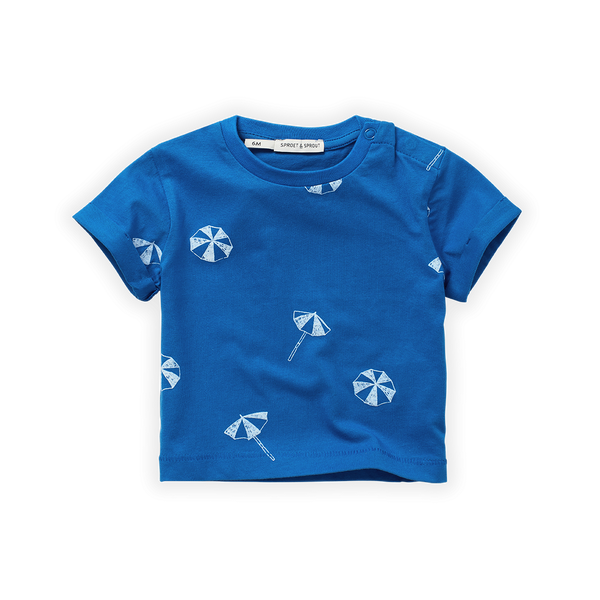 SPROET & SPROUT BLUE UMBRELLA PRINT TSHIRT