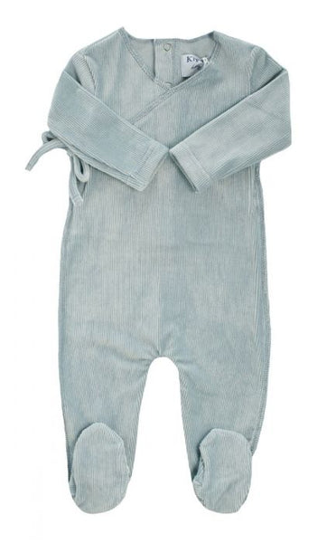 KIPP BLUE RIB VELOUR WRAP STRETCHIE