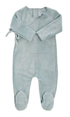 KIPP BLUE RIB VELOUR WRAP STRETCHIE