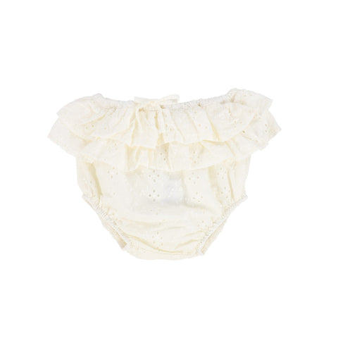 TOCOTO VINTAGE WHITE EMBROIDERED BLOOMERS