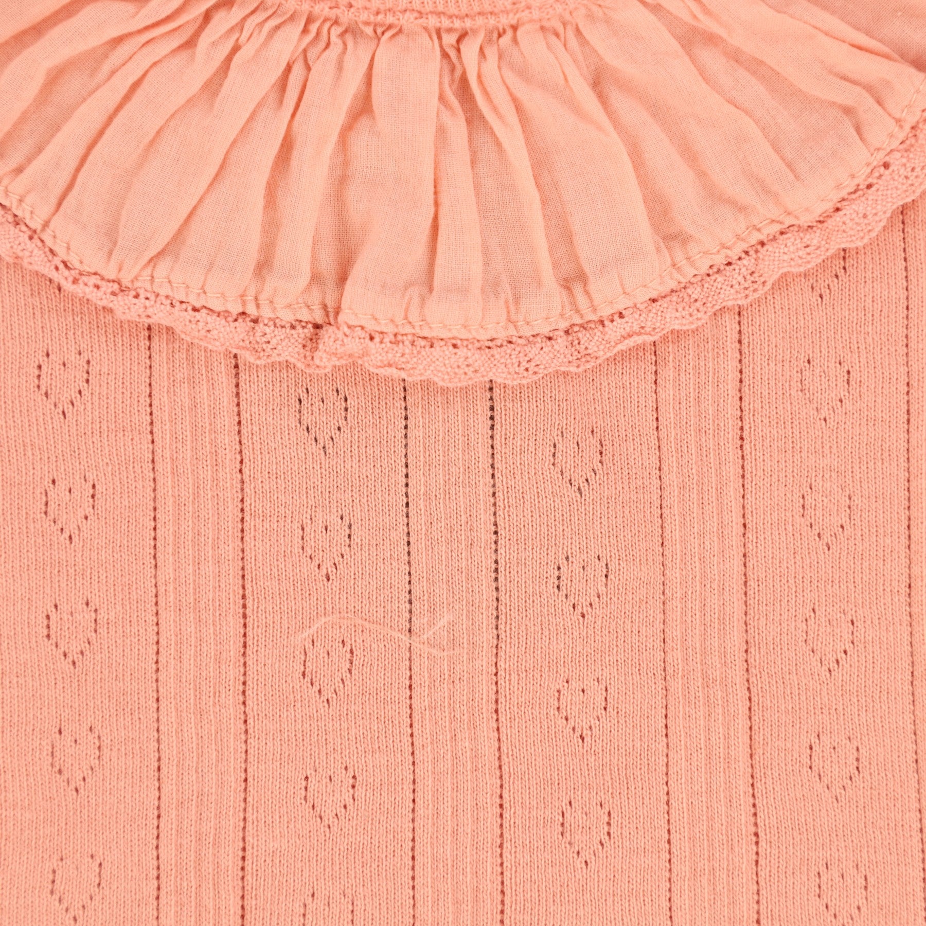 TOCOTO VINTAGE PINK POINTELLE HEART RUFFLE SET – BellaKidsNY